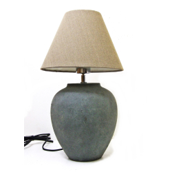 Lampa ceramiczna Rustykalna z abażurem 45cm
